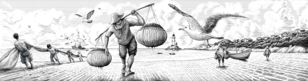 海鲜高端大气的包装,中国风海鲜包装设计