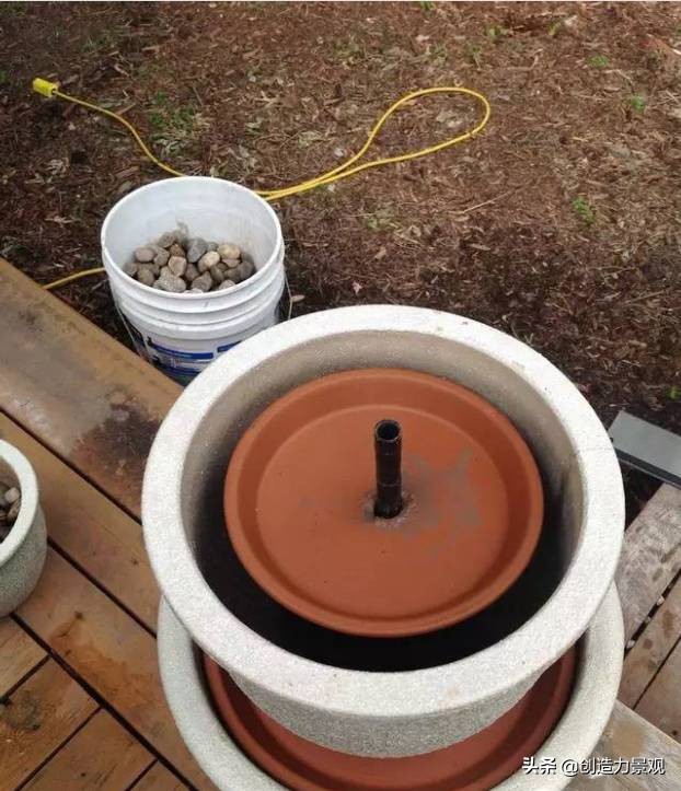 庭院喷泉水景制作,庭院自制大型喷泉水循环