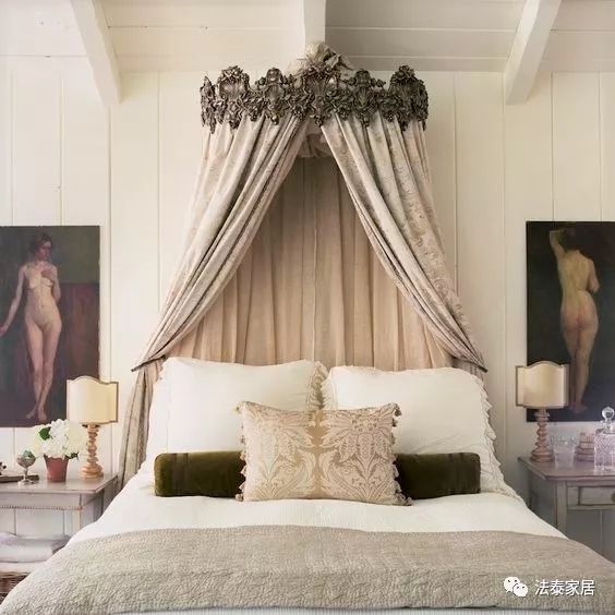 床幔一整套,床帘一体式布置