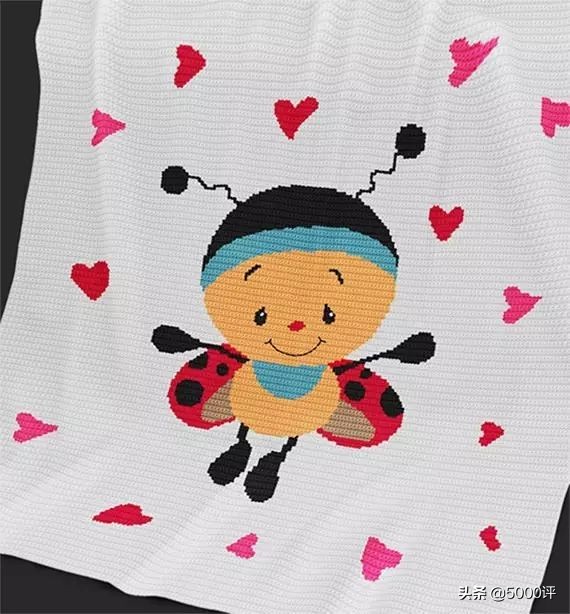 编织宝宝毯教程,编织漂亮婴儿卡通毯子