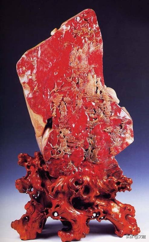 红宝石内蒙巴林鸡血石,极品紫红鸡血石