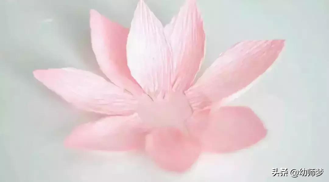 半成品荷花睡莲手工材料包,荷花睡莲水池制作