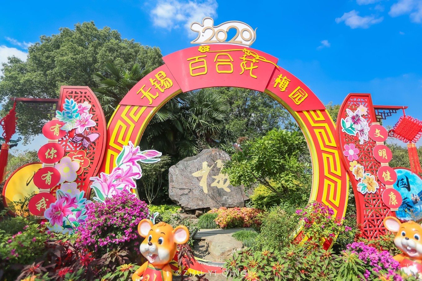 无锡梅园不只能赏梅,初秋近万亩百合花海盛放,小姐姐直呼太美了