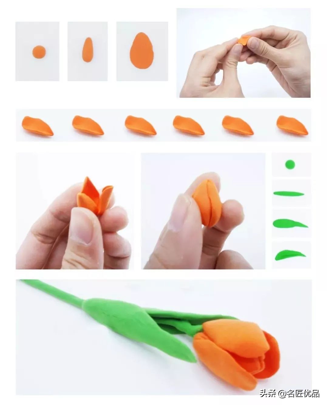 手工黏土花的世界,走进大自然手工粘土