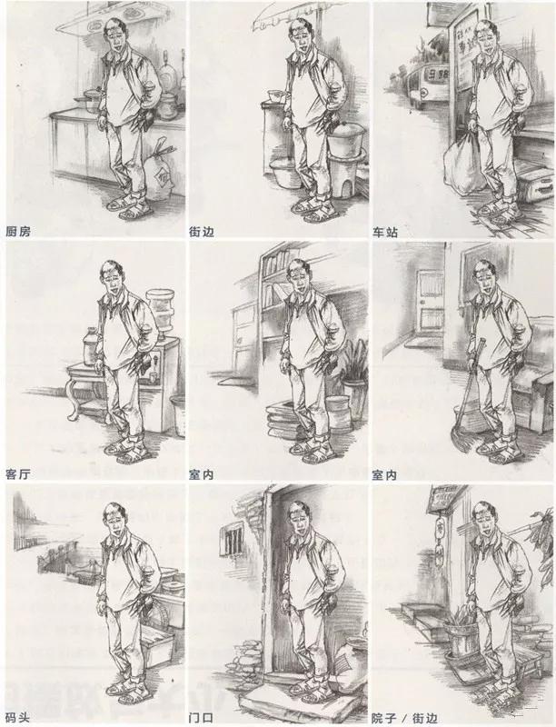 纯干货分享速写知识点,速写裆部褶皱万能模板