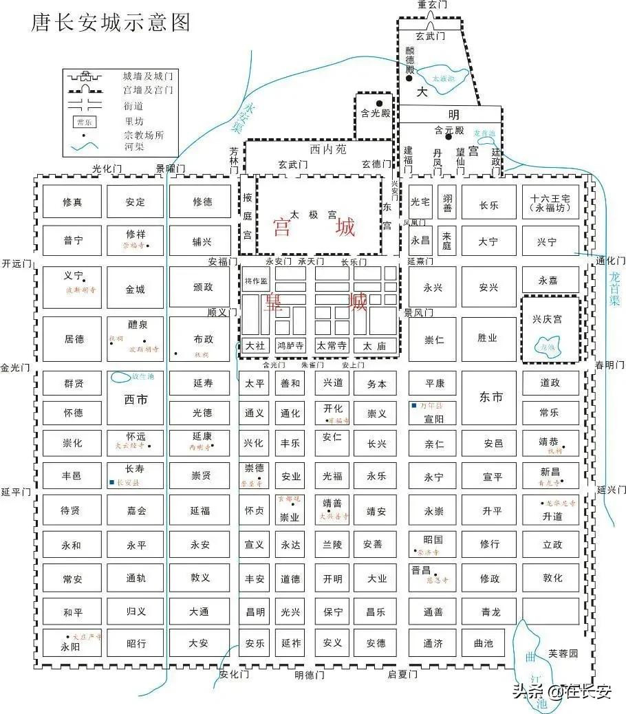 长安城墙永宁门,长安城朱雀门