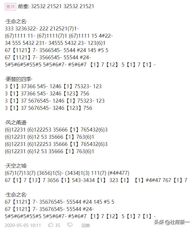 曲谱学习基础知识,曲谱入门知识