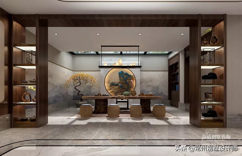 常州别墅现代风格装修,常州现代中式禅意装修风格设计