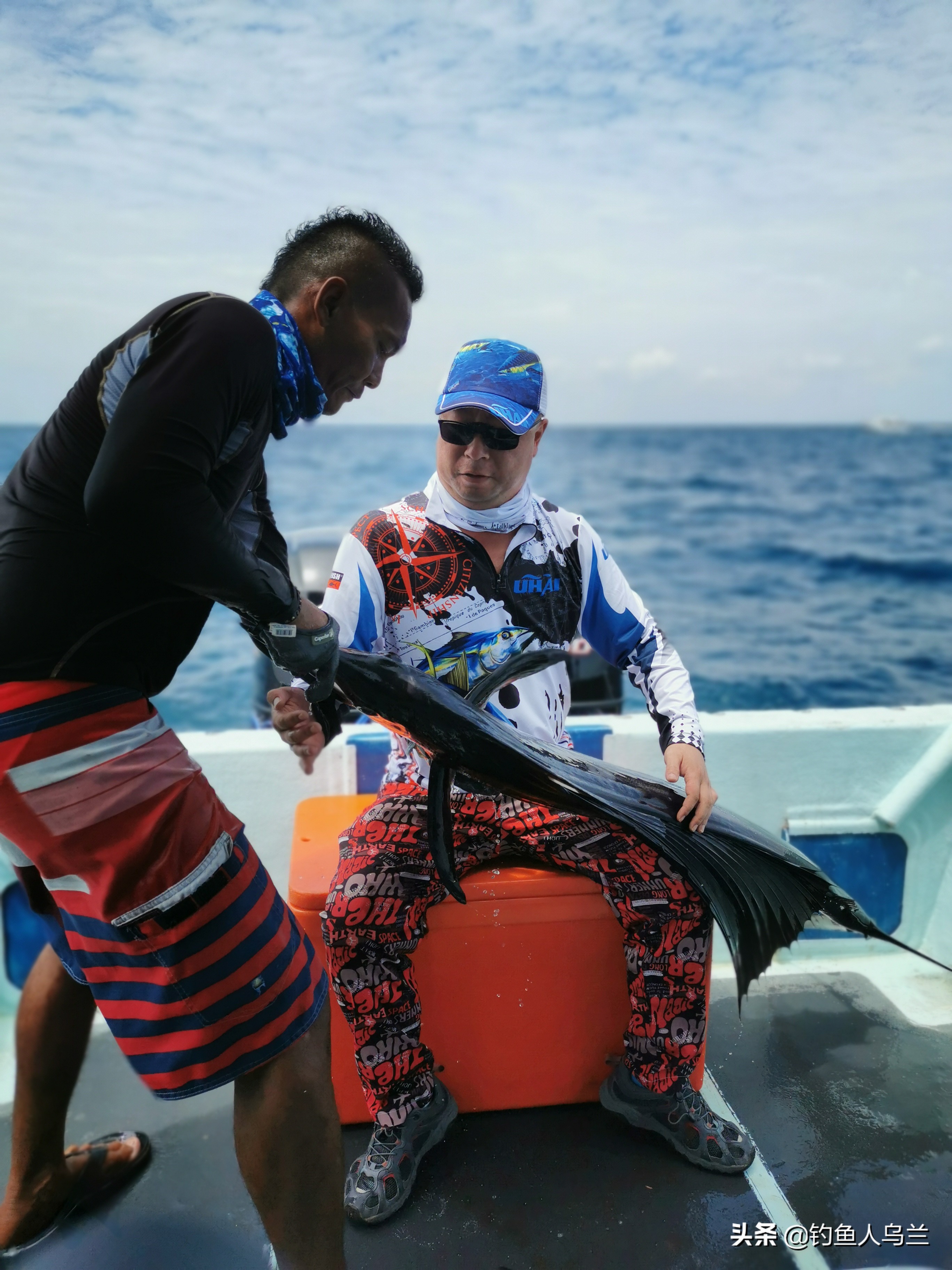 云冰海钓,海钓钓起旗鱼