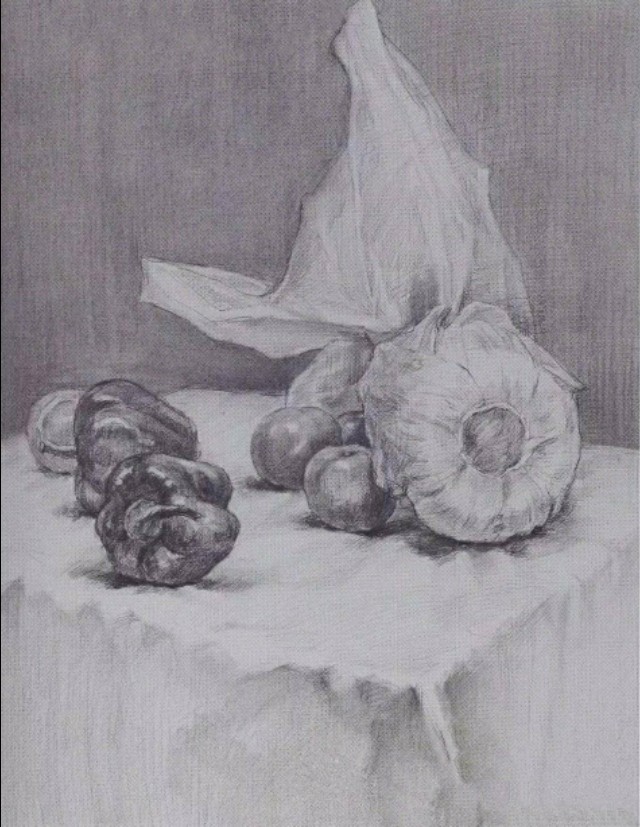 西安美术学院附中静物素描,西安美术学院素描真题