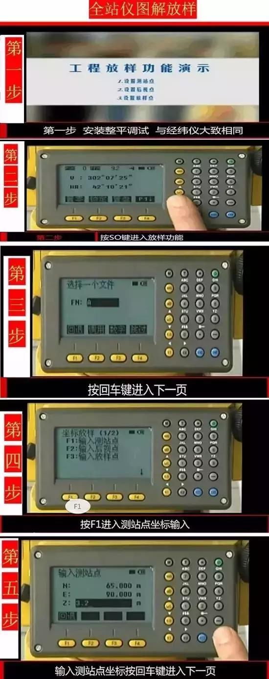 全站仪坐标放样的使用方法教程,全站仪坐标放样步骤详细教程