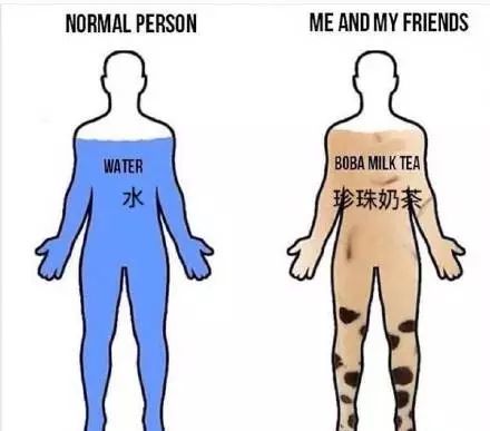泡在水里的中国人,泡在奶茶里的美女