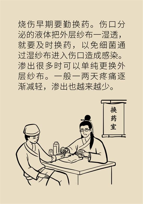 烫伤水泡如何换药,深2度烫伤换药总是有大水泡