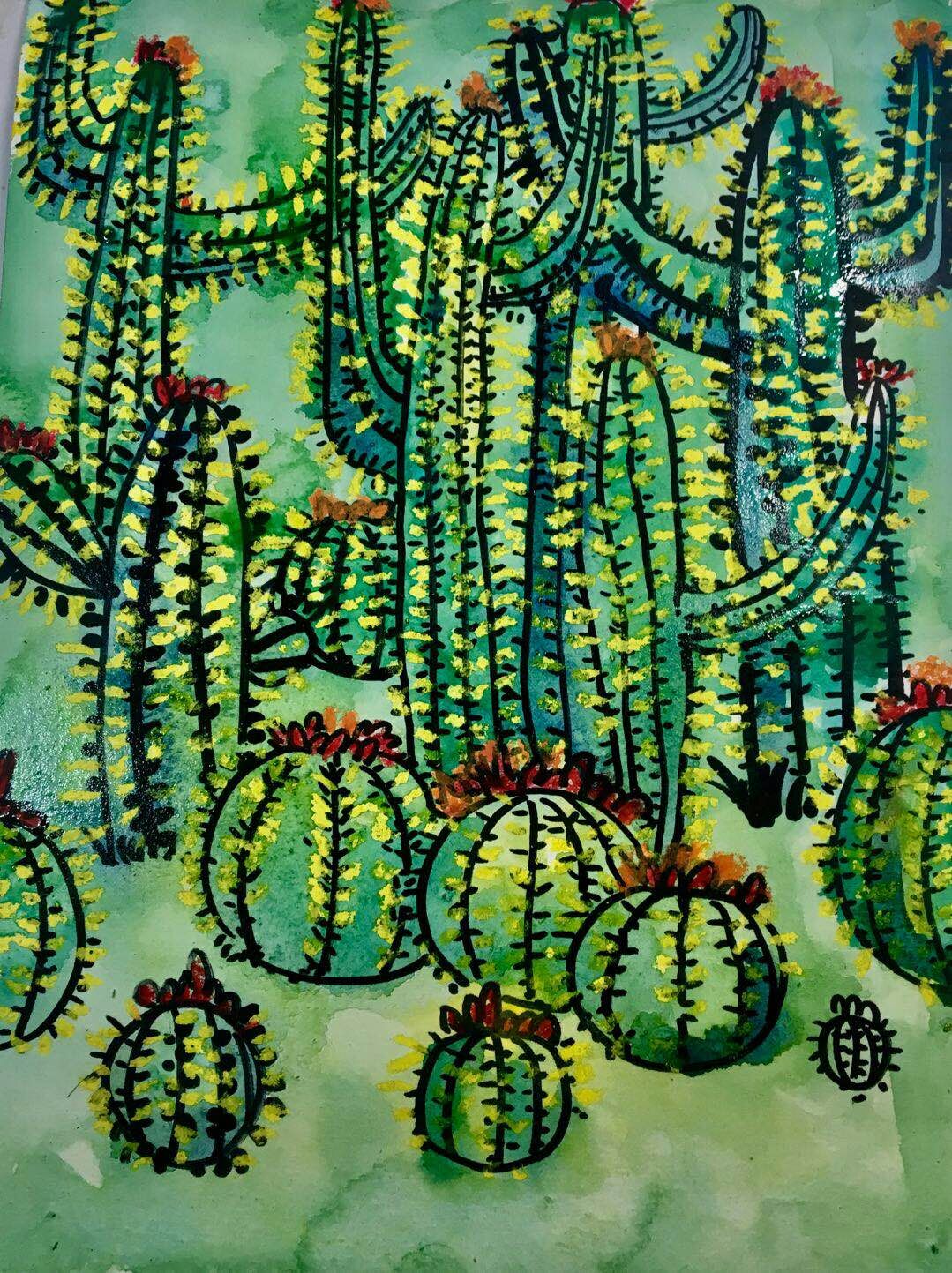 美术兴趣班油画棒创意范画3-5岁,100幅适合新手的油画棒作品