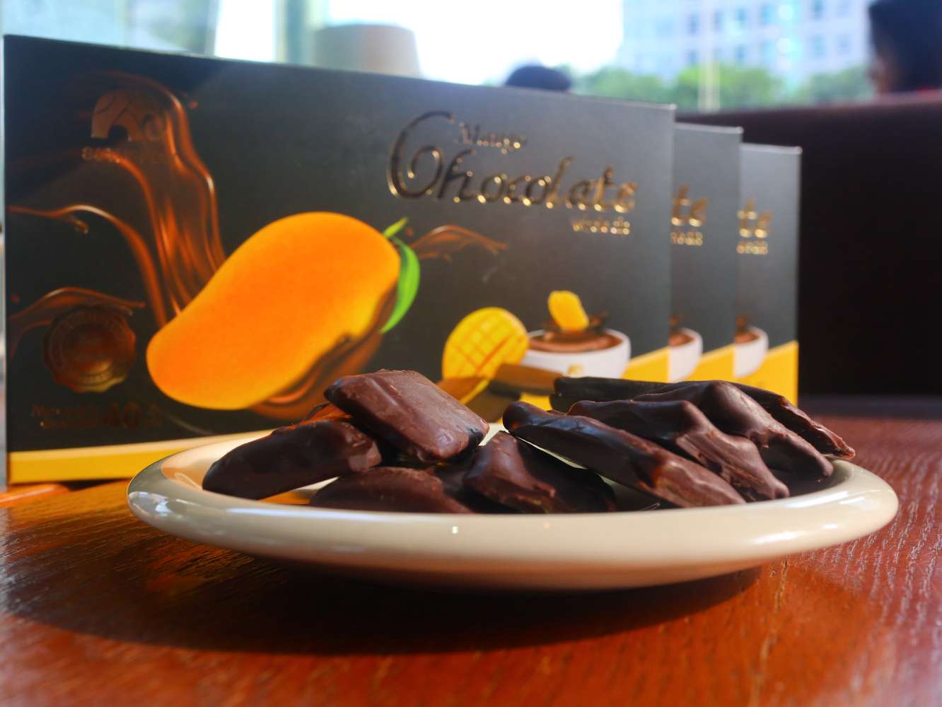 芒果干味的巧克力,好吃到爆巧克力