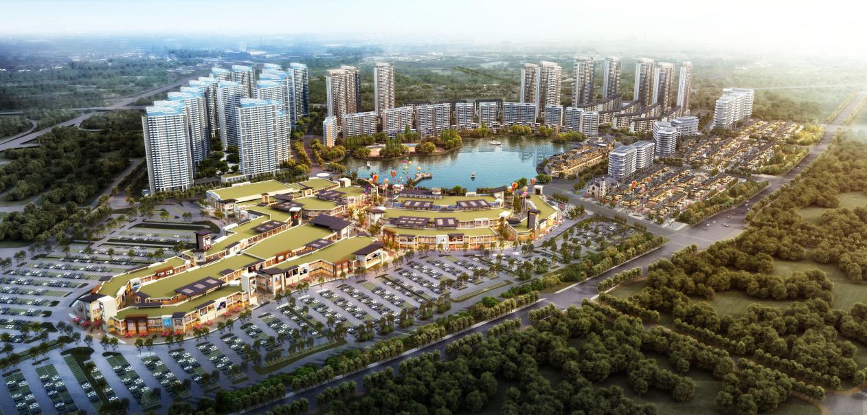 约10万方王府井奥莱火热招商中,小镇的繁华正式启幕