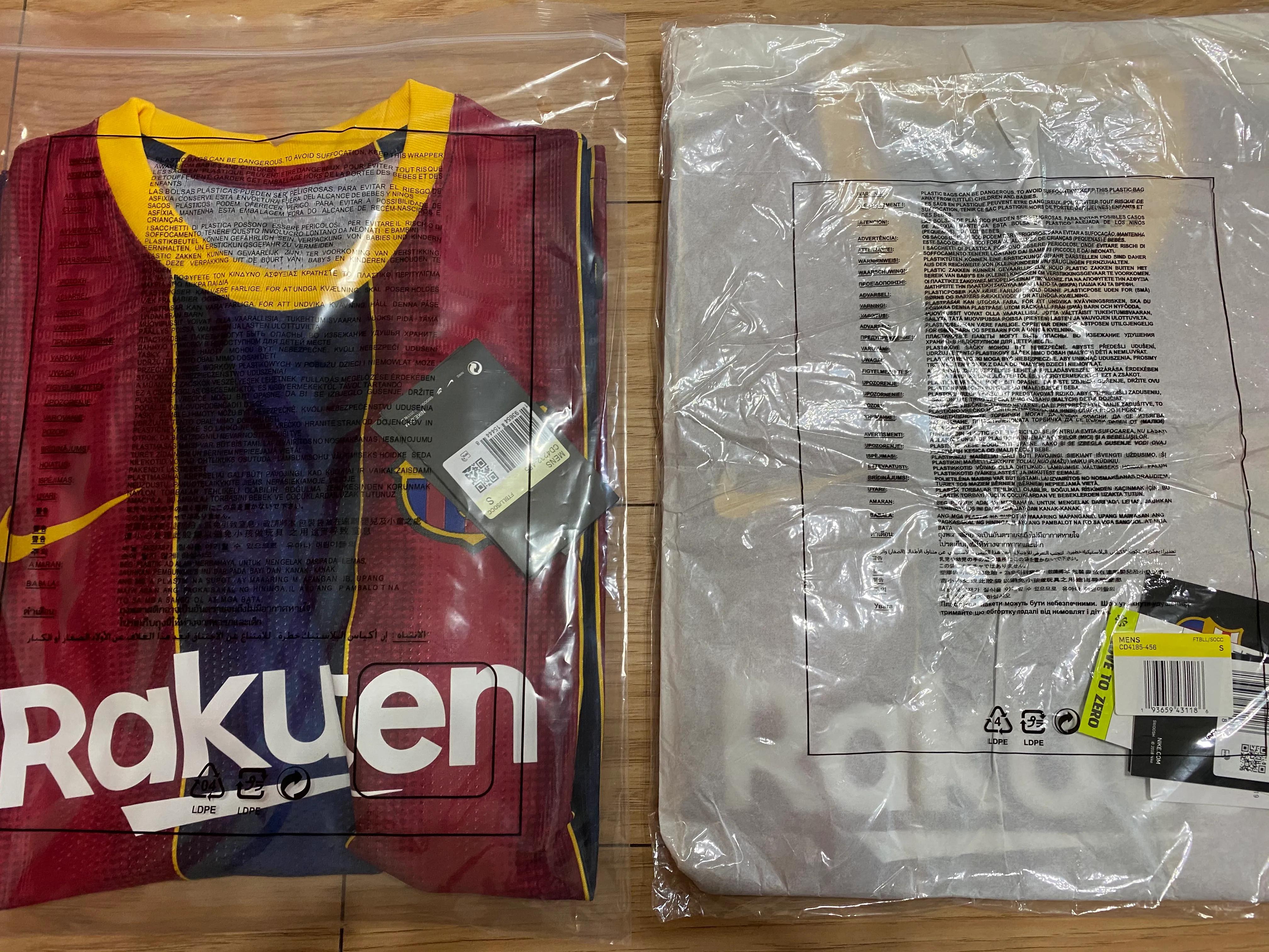 巴萨2021球衣真假对比,现在的巴萨新版球衣