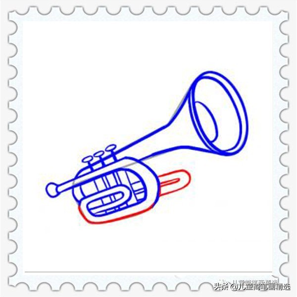 儿童乐器简笔画,儿童简笔画小蛋筒