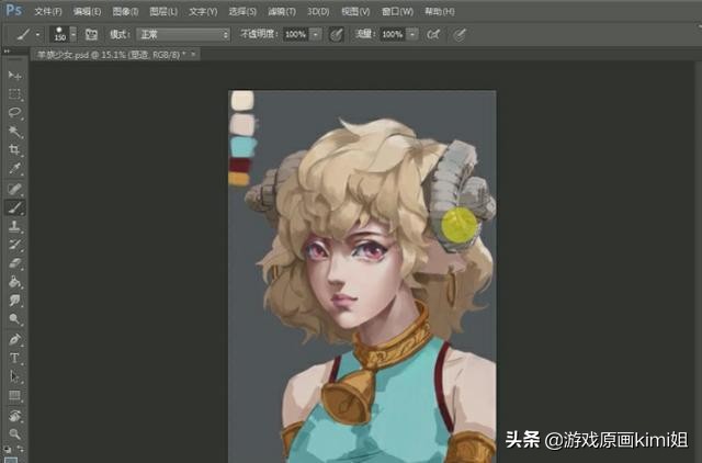 ps原画插画教程零基础,ps人像原画制作视频