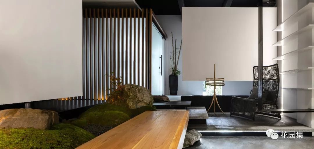 园林式办公区效果图,办公区花园景观设计