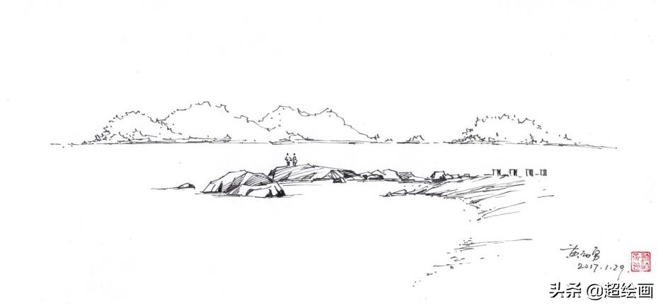 十大顶级钢笔画速写,钢笔速写100幅图片