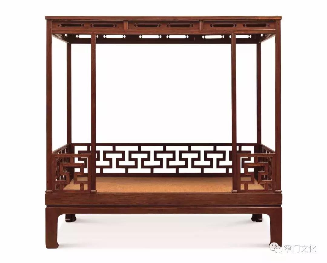 黄花梨架子床欣赏,黄花梨六柱架子床