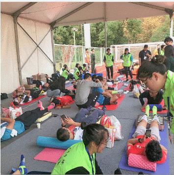 bgreen助力2019上海国际马拉松，律动机助运动健儿快速放松、恢复