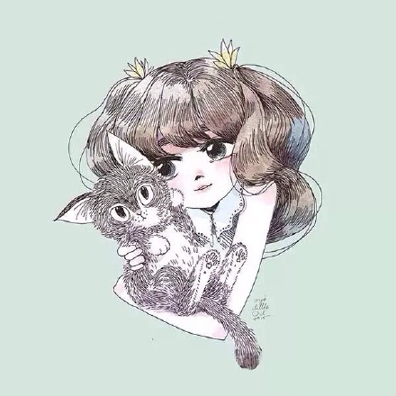 彩铅手绘动漫人物插画,彩铅人物画法作品欣赏