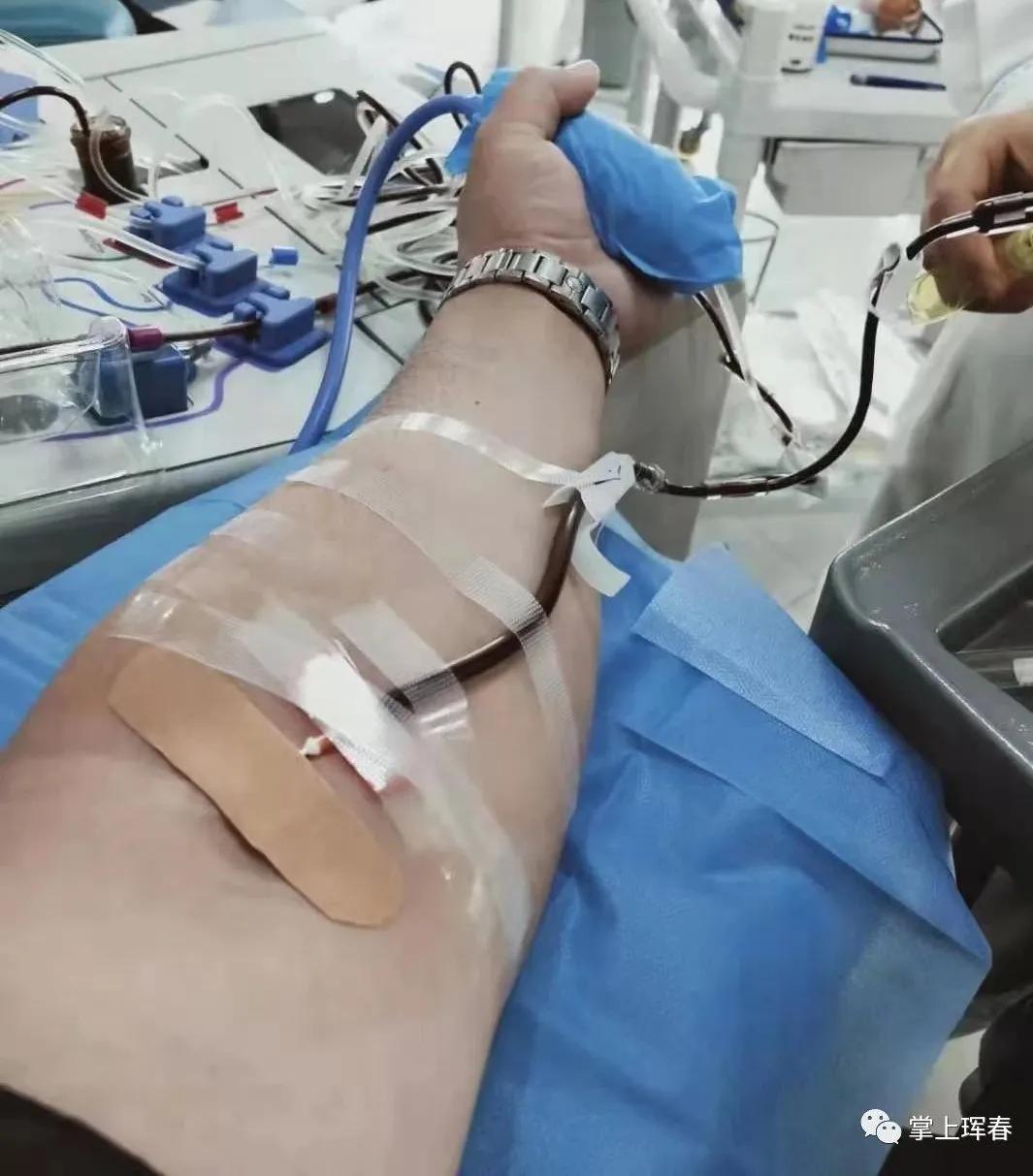 珲春好兄弟钟声海为陌生兄弟捐献两个疗程的O型血小板