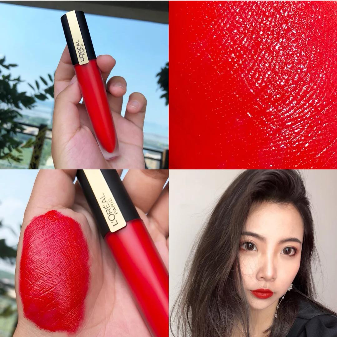 欧莱雅琉金口红rubygold色,欧莱雅口红经典色号