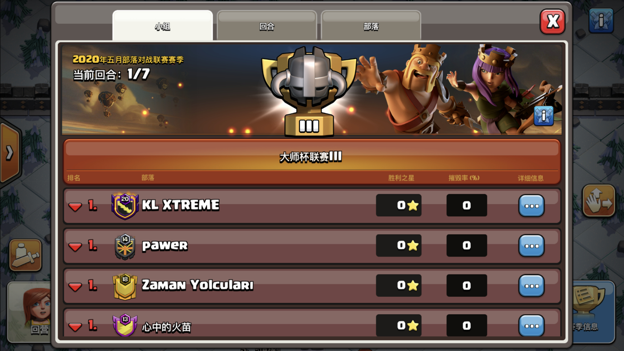 部落冲突联赛5人,部落冲突15人联赛最多打多少星