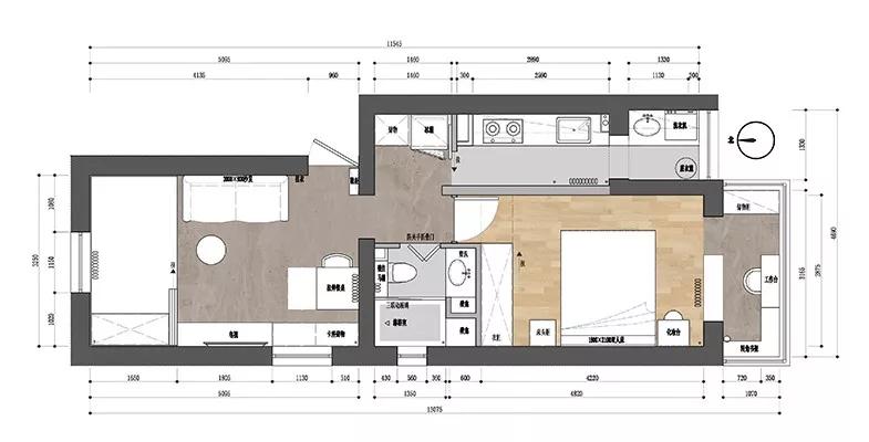 房子太小没地方做衣柜,小房间带阳台做榻榻米