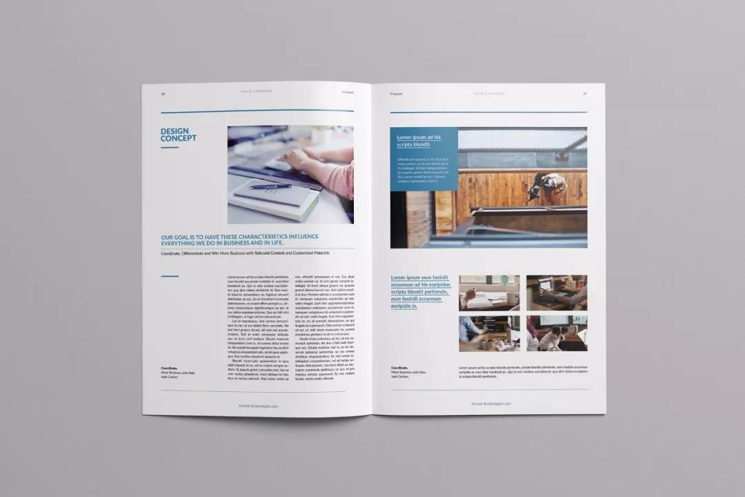 简约大气的企业宣传册／画册设计精选