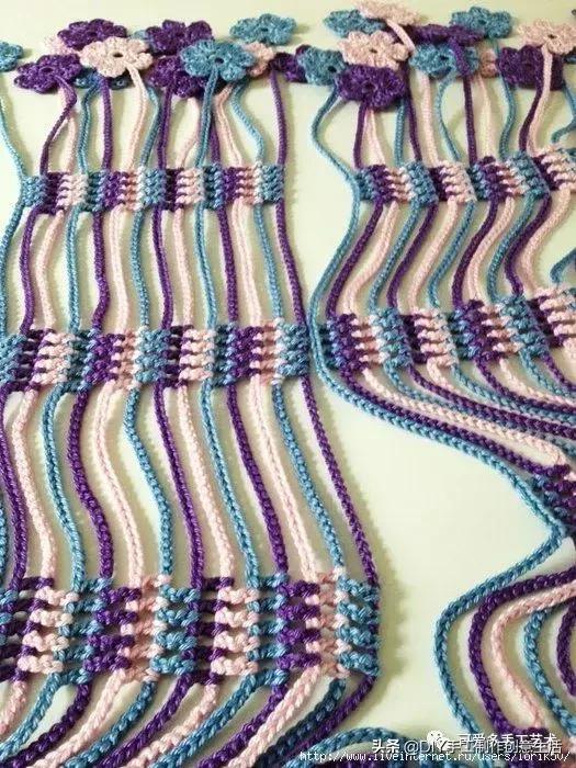 手工diy钩针编织围巾教程,diy手工编织围巾教程