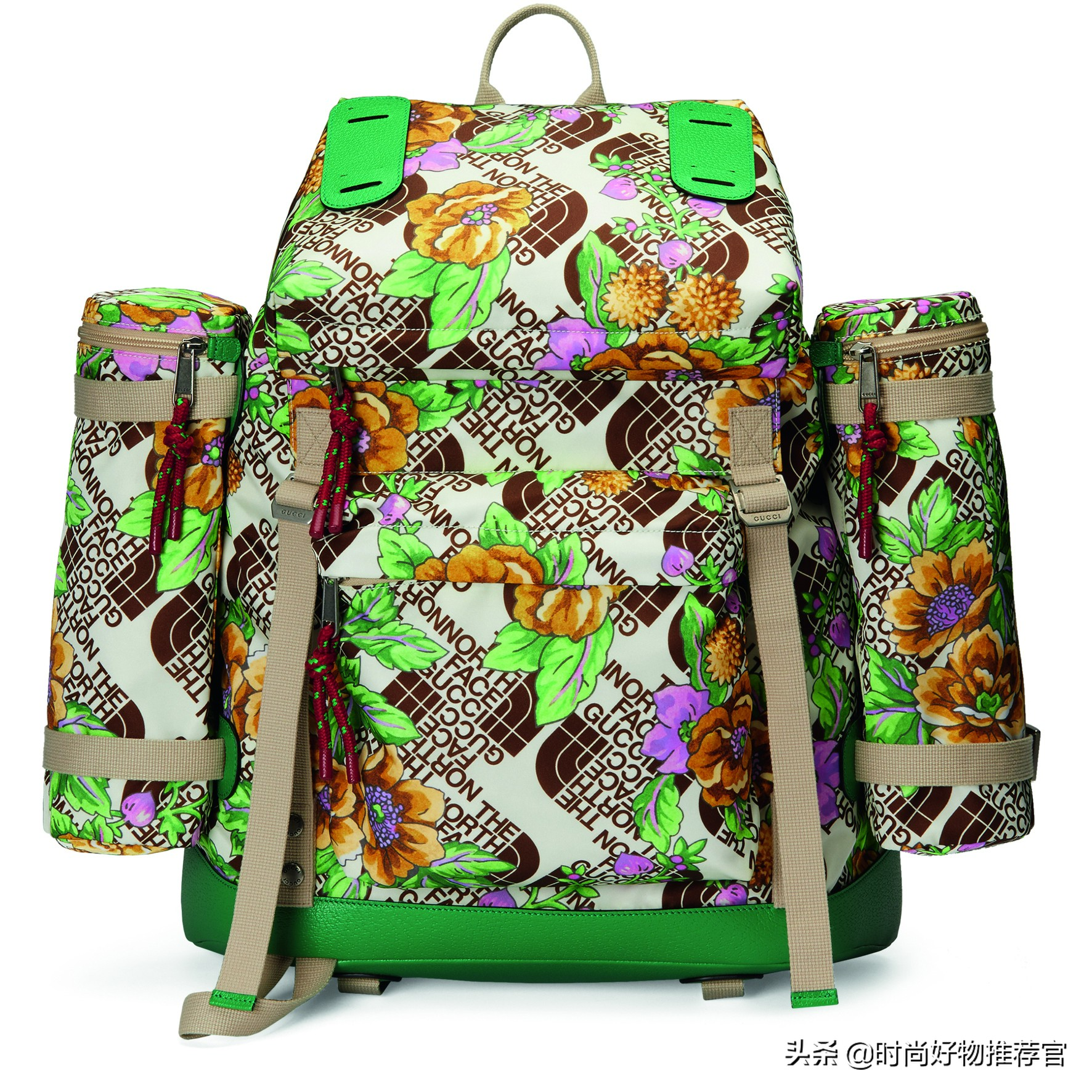 阿迪和gucci联名款包包复古风图片,gucci新包logo会有贴膜