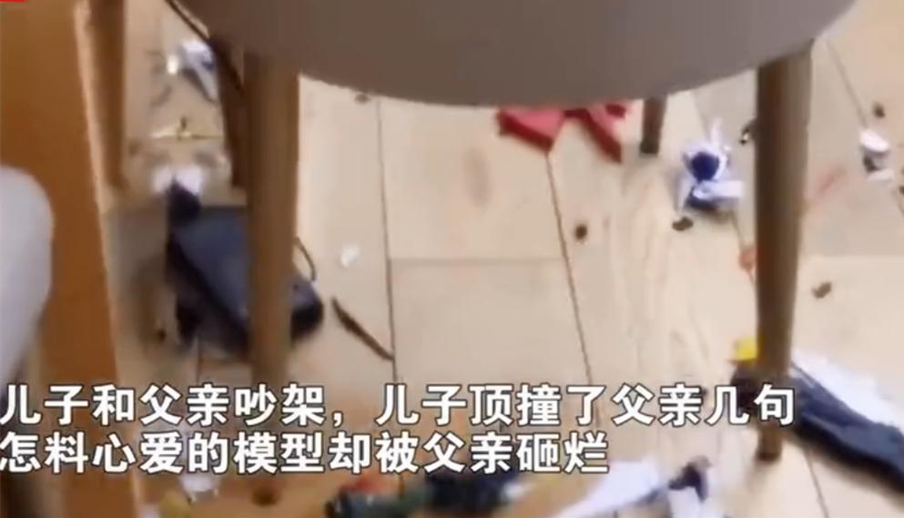 吵架后父亲砸烂儿子模型后续,父亲吵架把模型摔了