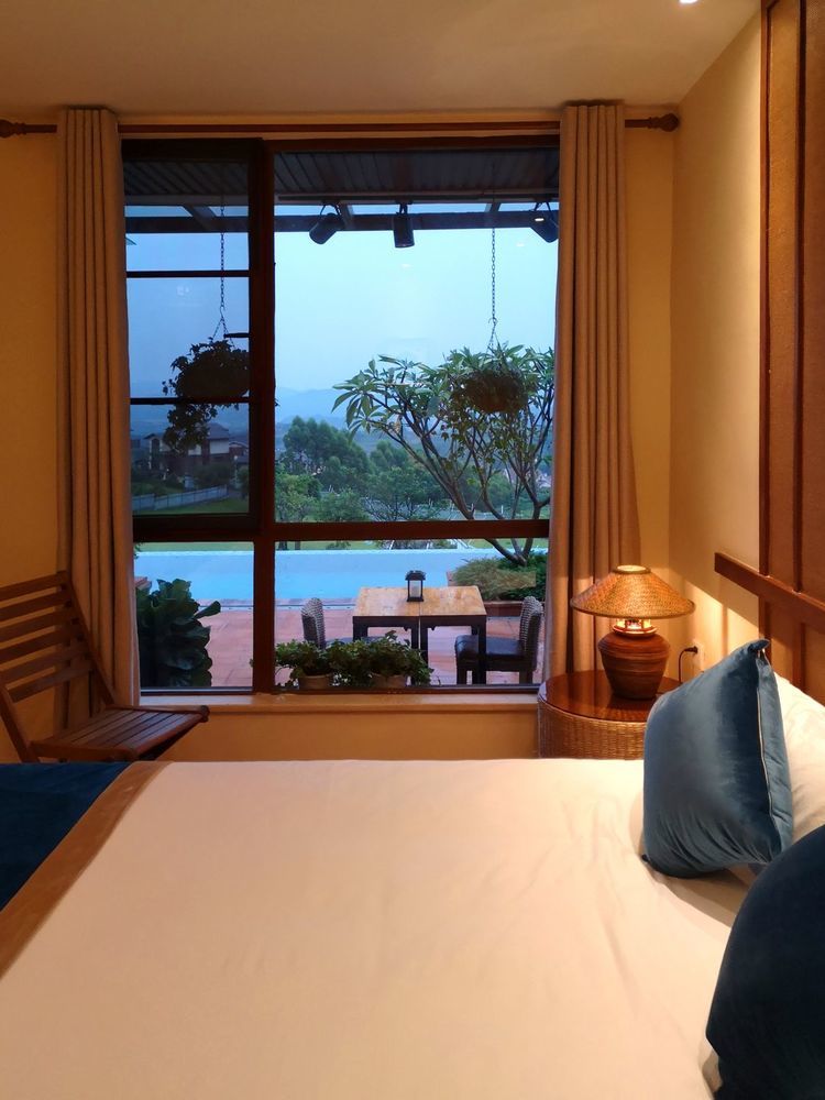 清远佛冈温泉房间带私人泡池,清远山景私人温泉别墅