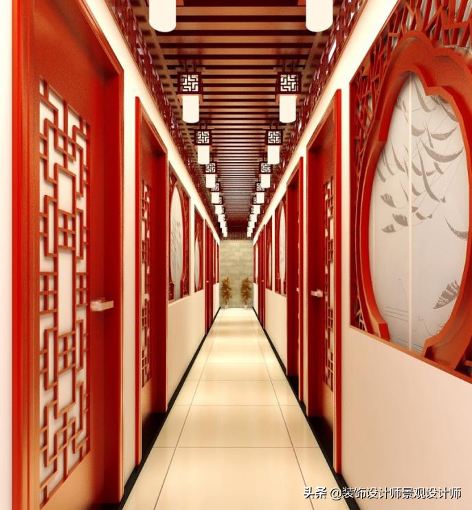 50平米禅意中医养生馆设计图,中医养生理疗会所设计