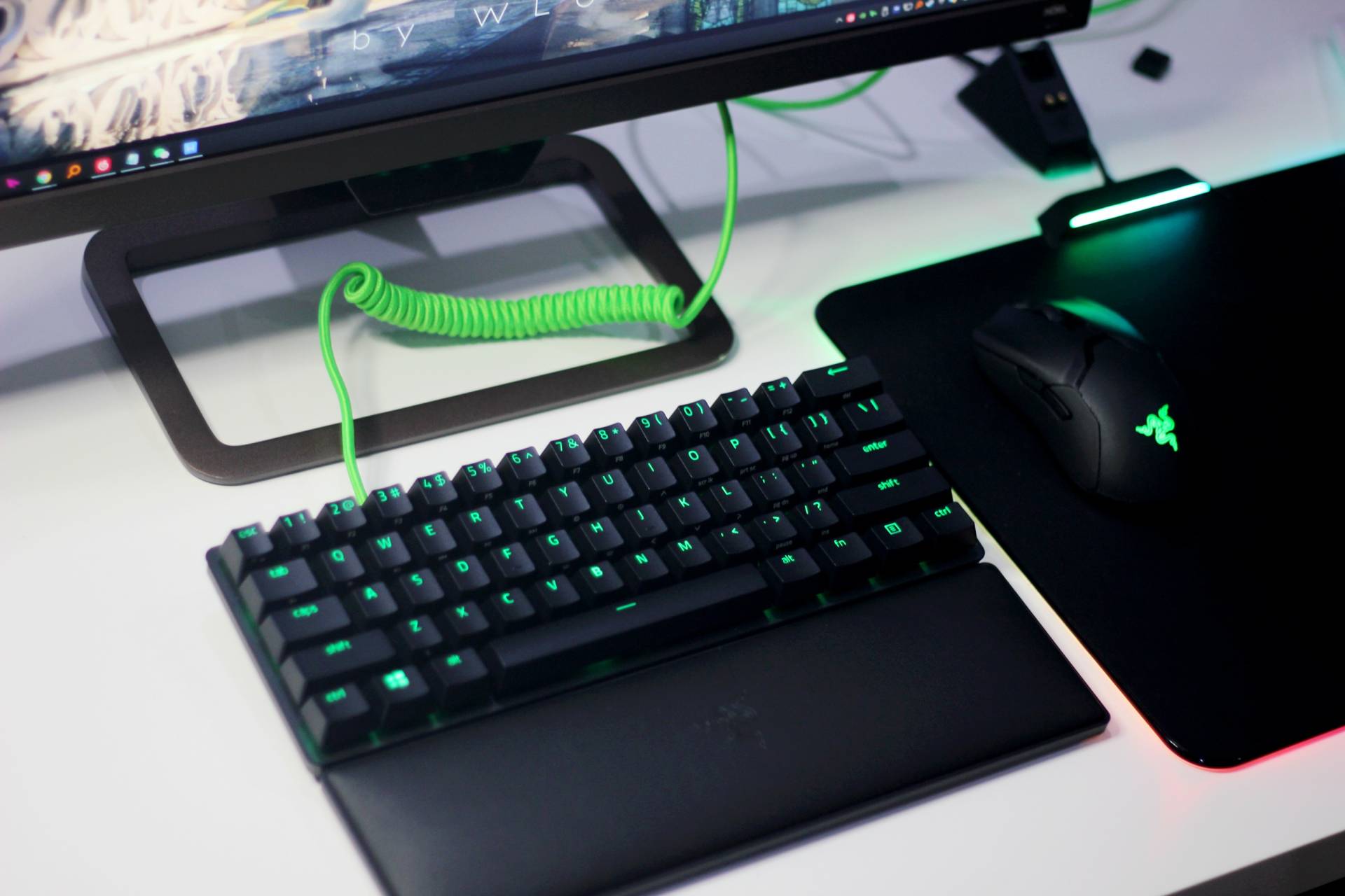 雷蛇键盘高级效果分享,雷蛇单手键盘改造