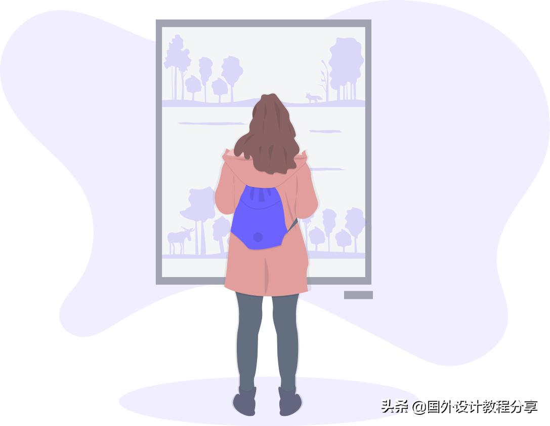 扁平矢量插画色彩教程,扁平矢量家具插画