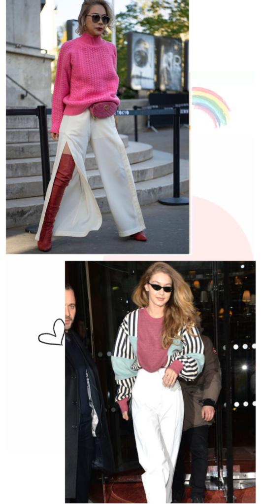 秋冬高级感穿搭淡粉色,奶油色系可爱的穿搭