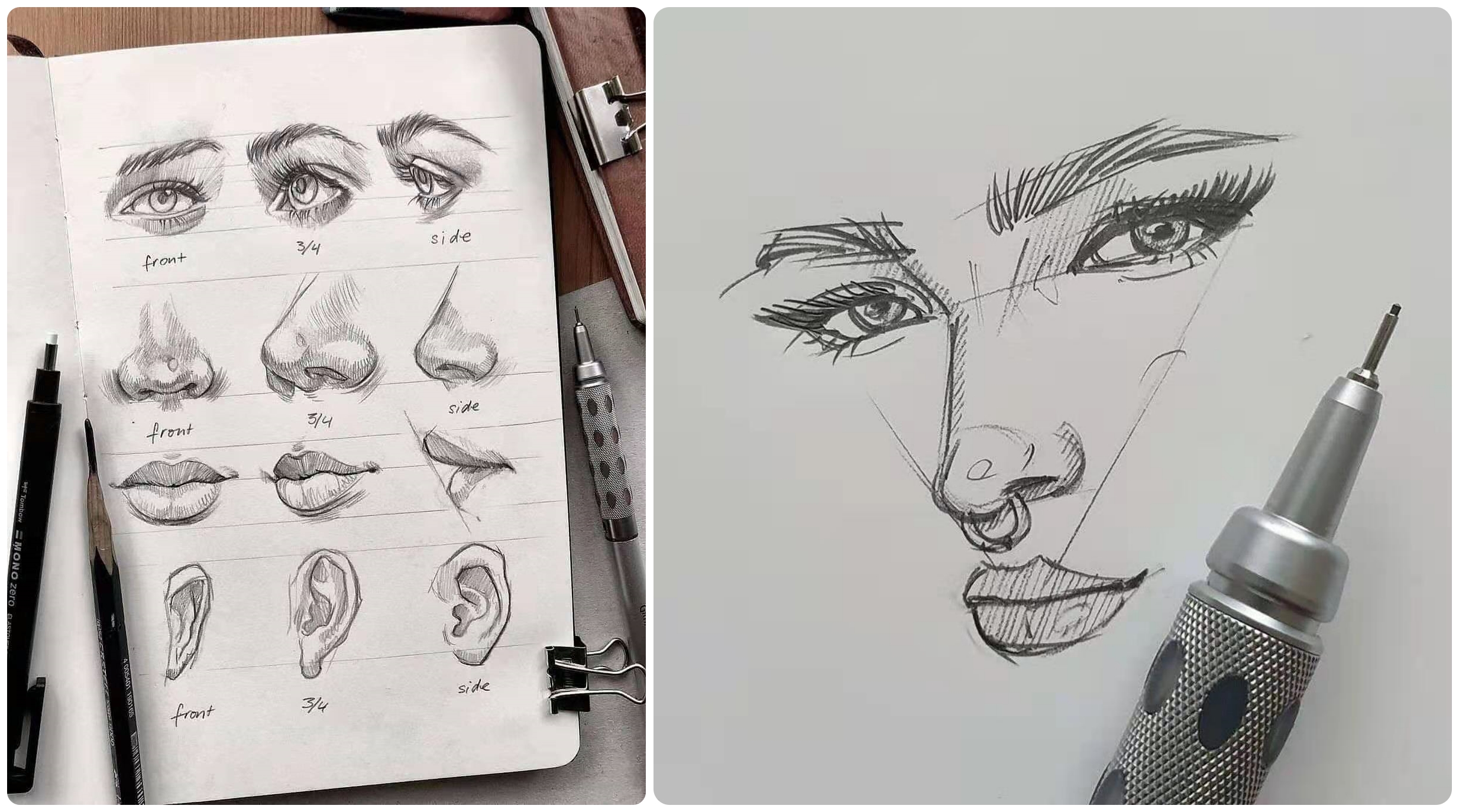 素描画画初学者需要准备的工具,素描绘画自学