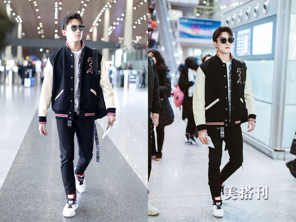吴磊暴雪时分机场穿搭,吴磊机场穿搭照