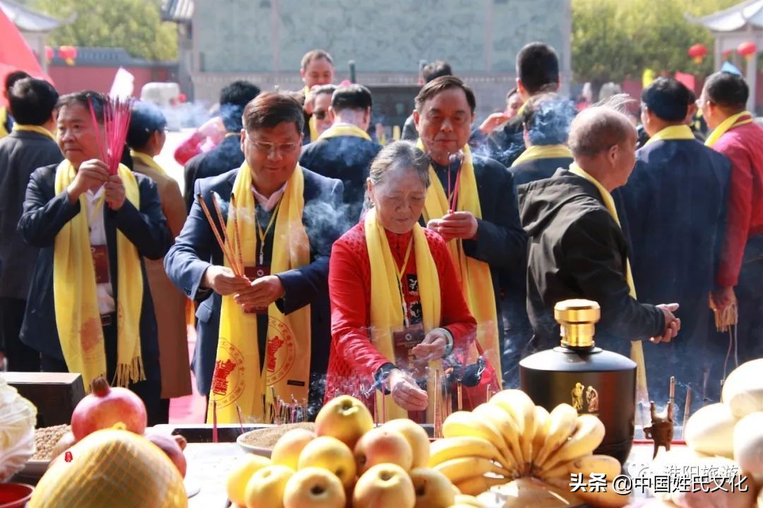 河南周口市淮阳区陈胡公祠,2024年陈胡公后裔淮阳清明祭祖