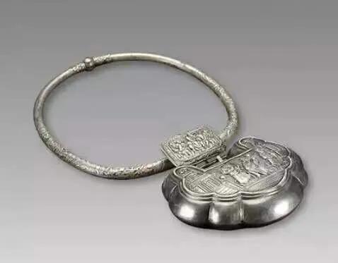 长命锁图片大全古代,古人颈饰长命锁