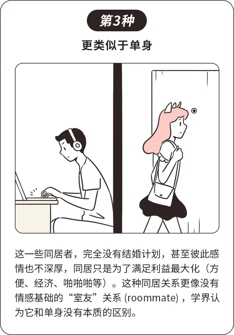 同居有3种，只有一种通往婚姻，甚至有一种通往单身