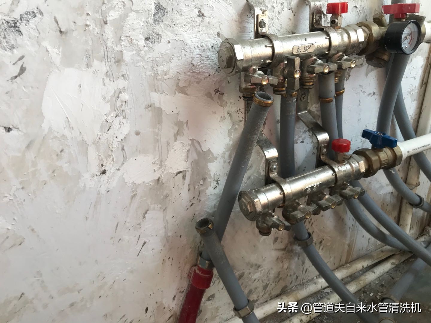 海绵弹清洗地暖详细操作步骤