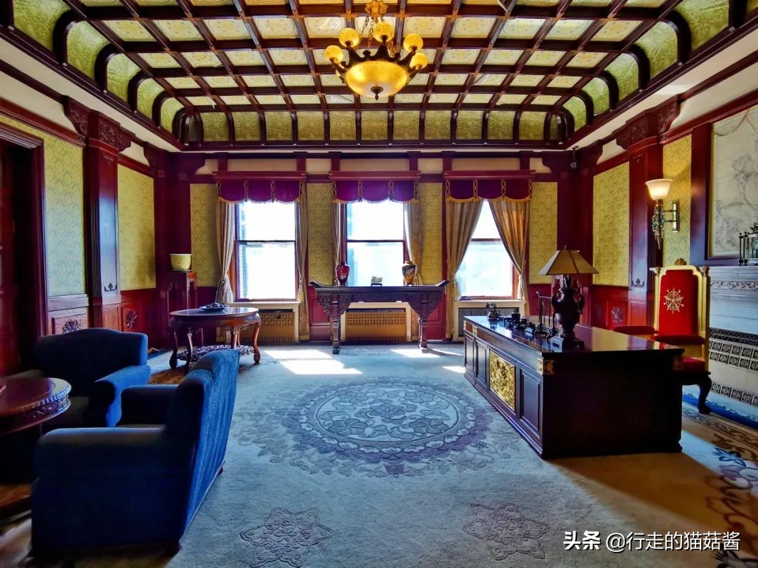 伪满皇宫博物院大气航拍,伪满皇宫各楼平面图