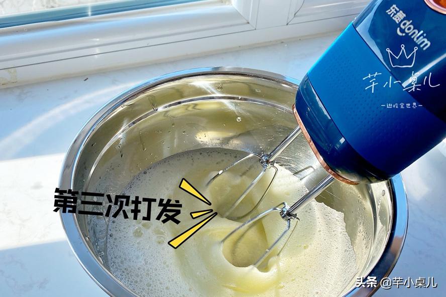 古早蛋糕慢速教程,八寸古早戚风蛋糕翻车