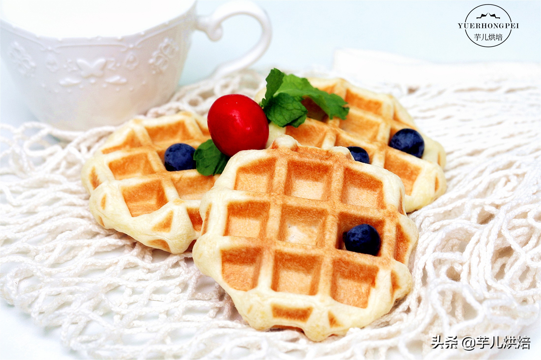 不用烤箱做华夫饼,不用模具机器自制华夫饼